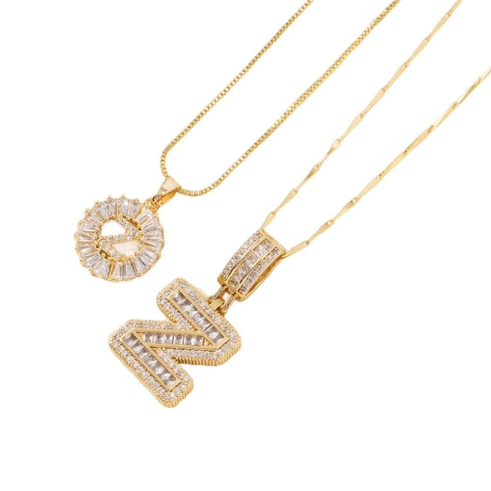 LuminaLetter™ 14K Gold Initial Necklace