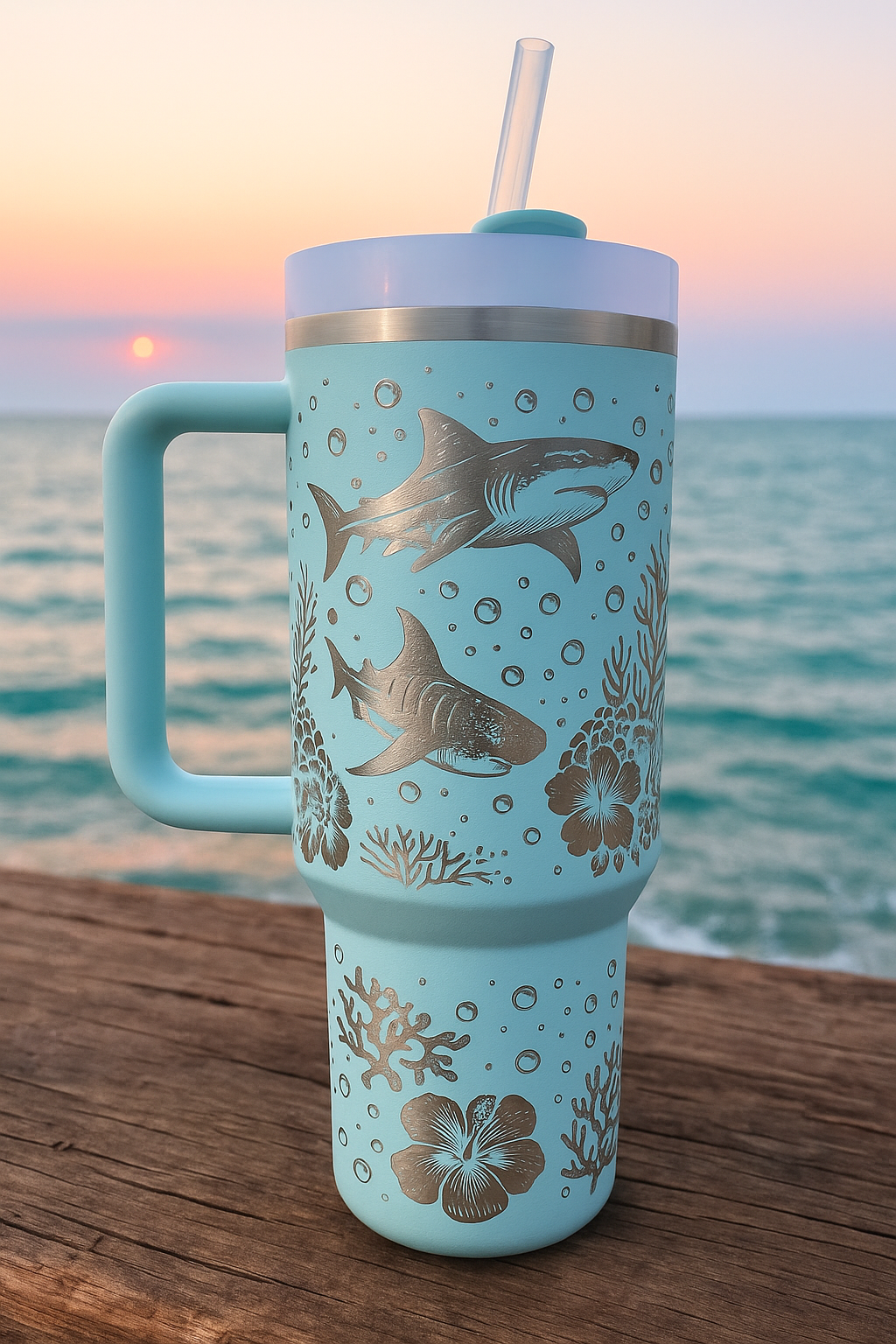 Oceanic Bliss Adventure 40 oz Tumbler