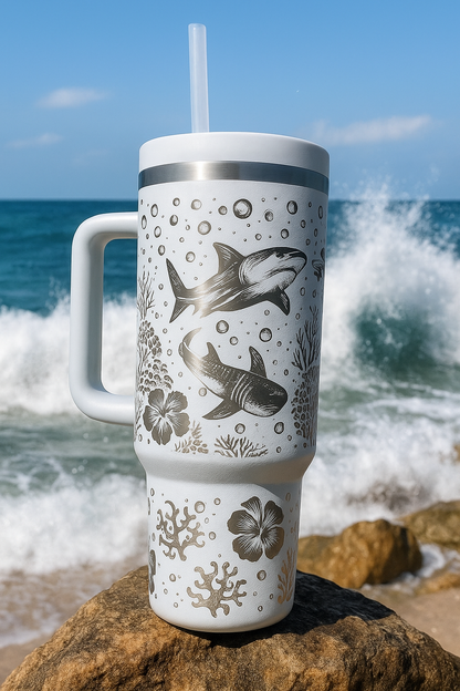 Oceanic Bliss Adventure 40 oz Tumbler