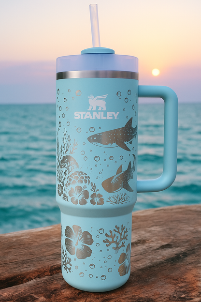 Oceanic Bliss Adventure 40 oz Tumbler